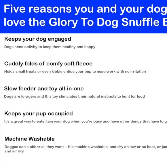 Puppy and Small Breed Snuffle Interactive Foraging Dog Puzzle Ball Toy Blue - Picture 2 of 9